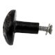 Black Floral Iron Cabinet Knob